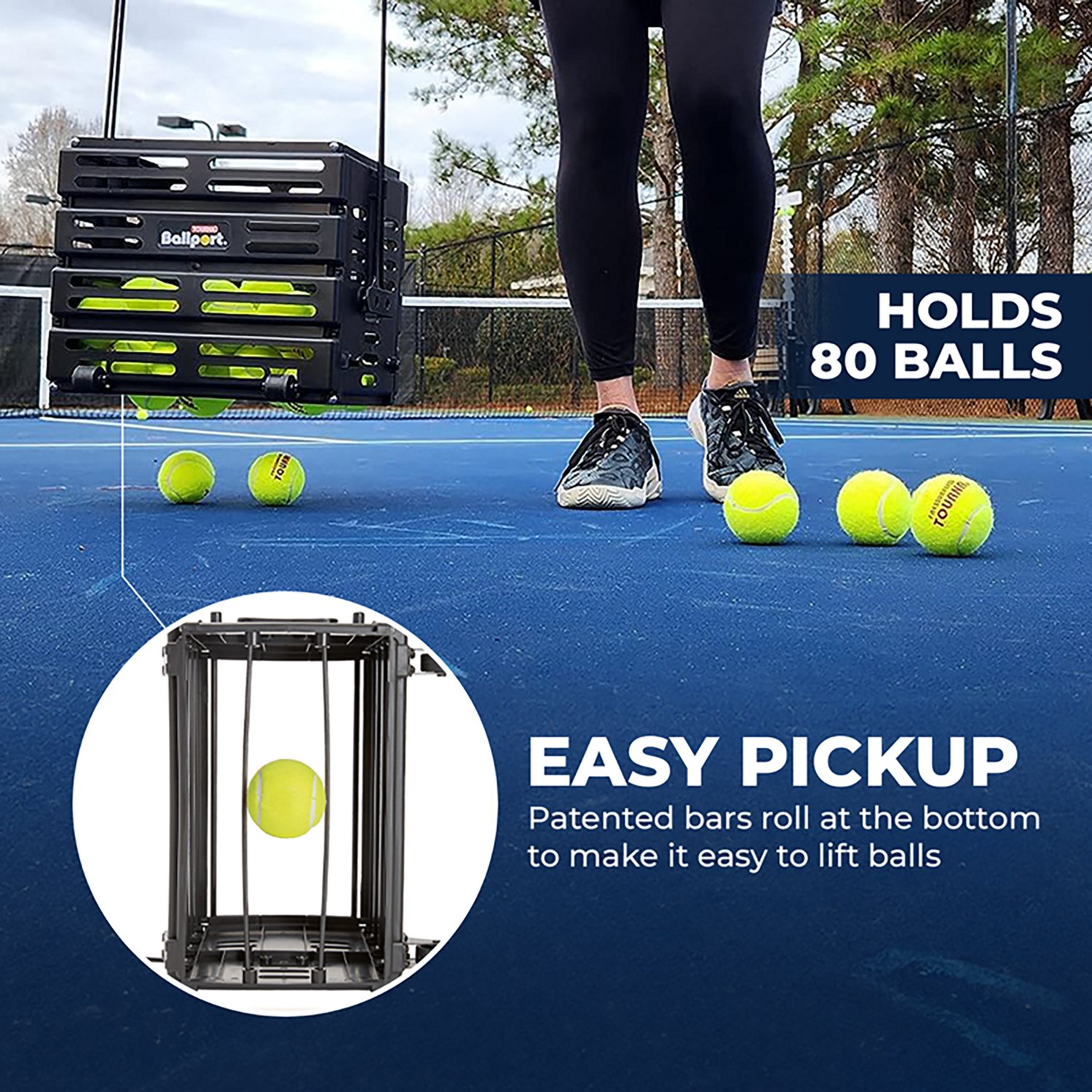 Tourna Deluxe Ballport Tennis Ball Hopper - view number 6