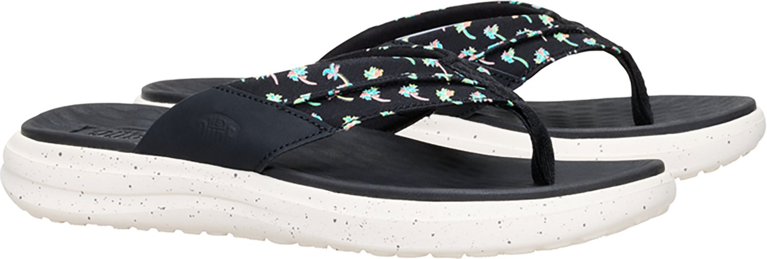 HEYDUDE Men's Finn Palm Tree Flip Flops - view number 3