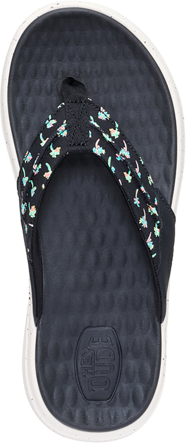 HEYDUDE Men's Finn Palm Tree Flip Flops - view number 6