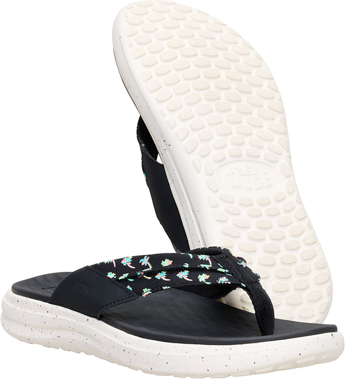 HEYDUDE Men's Finn Palm Tree Flip Flops - view number 7