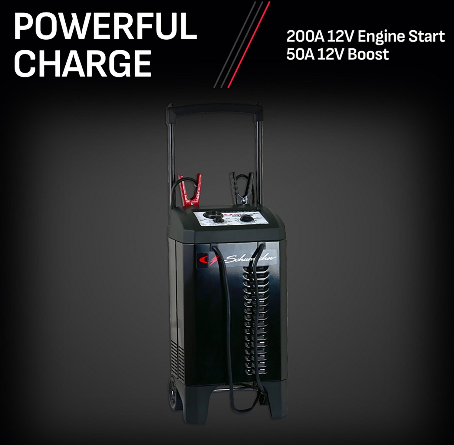 Schumacher SC1633 10/25/50/200a 12/24v Wheeled Manual Battery Charger with Engine Starter                                        - view number 3