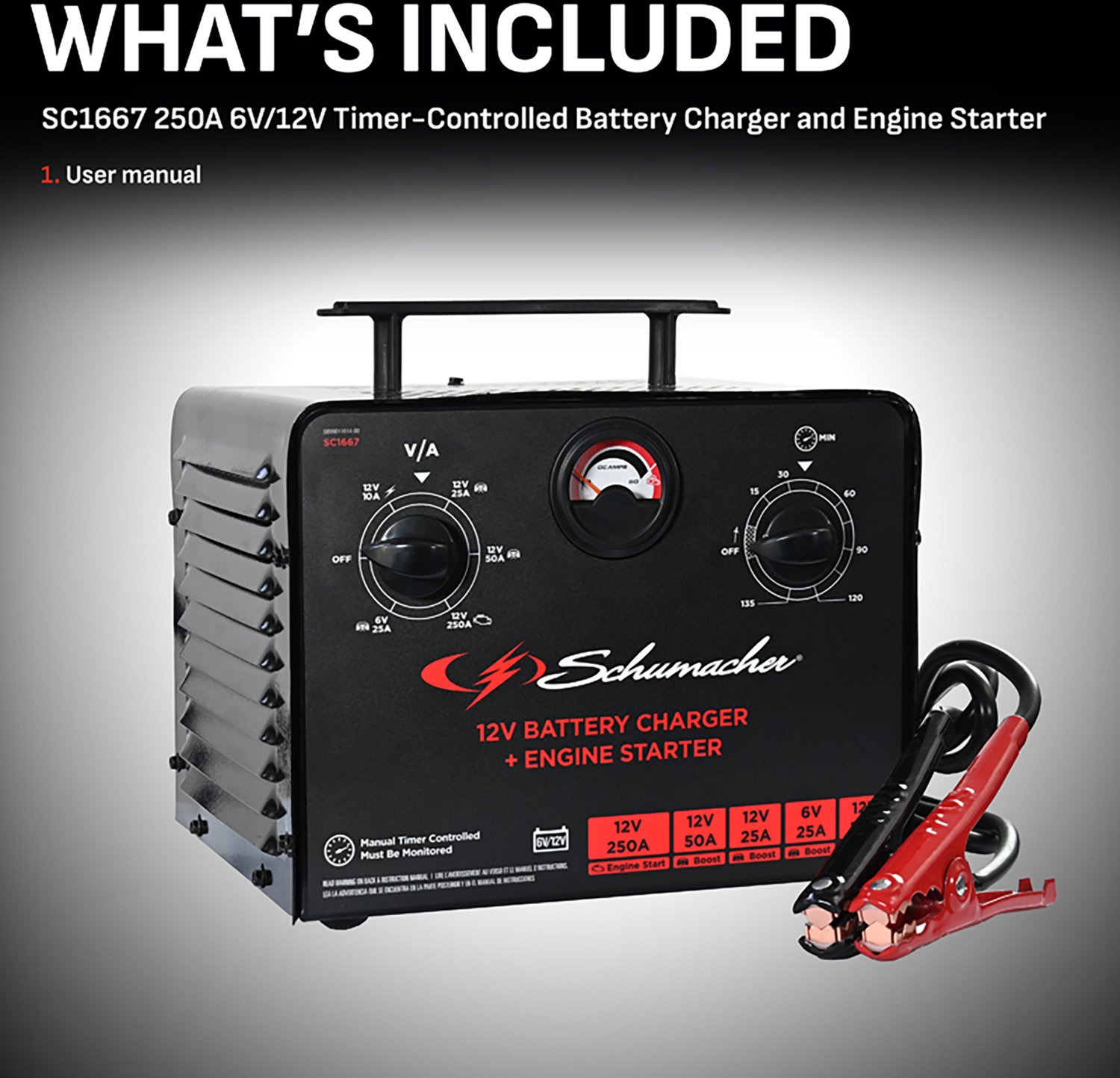 Schumacher Sc1667 10/25/50/250A 6/12V Charger - view number 4