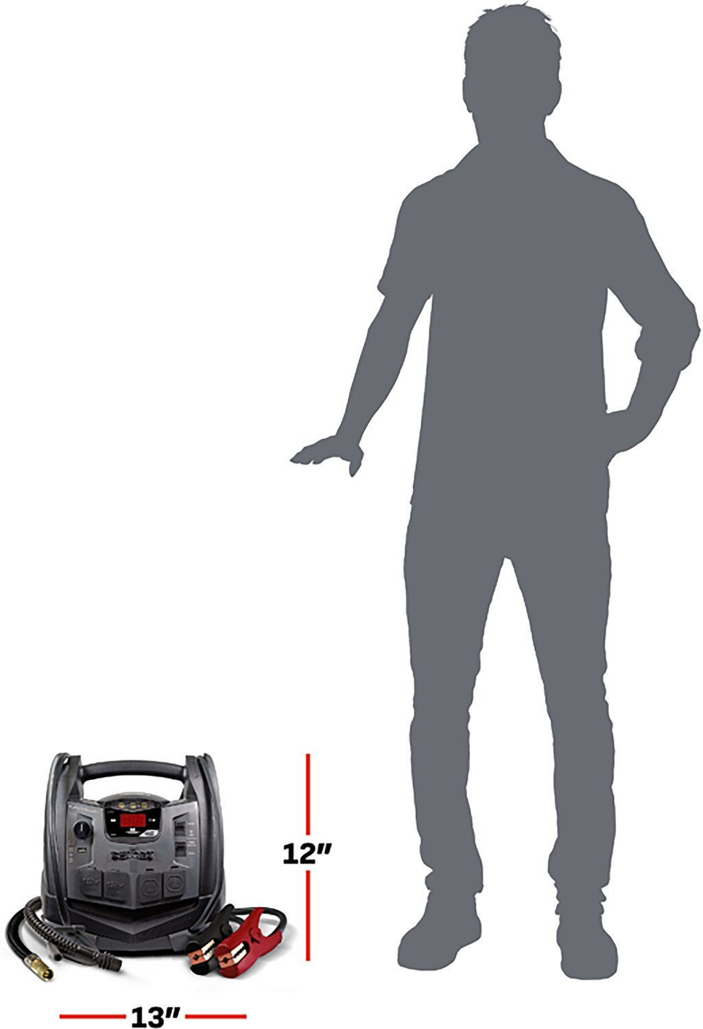 Schumacher SJ1427 1500 Peak Amp Portable 6 in 1 Power Jump Starter                                                               - view number 8