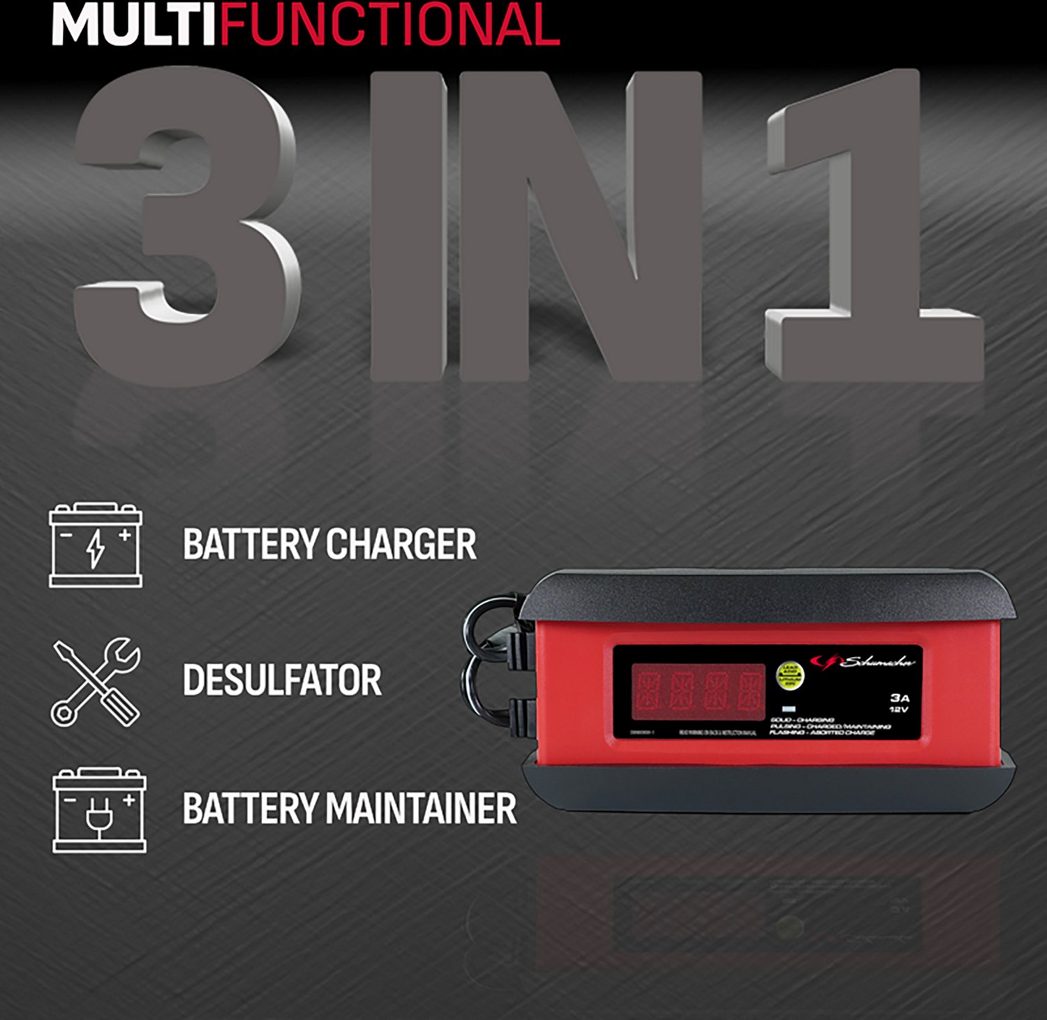 Schumacher SP1297 3A 12V Maintainer and Charger - view number 2
