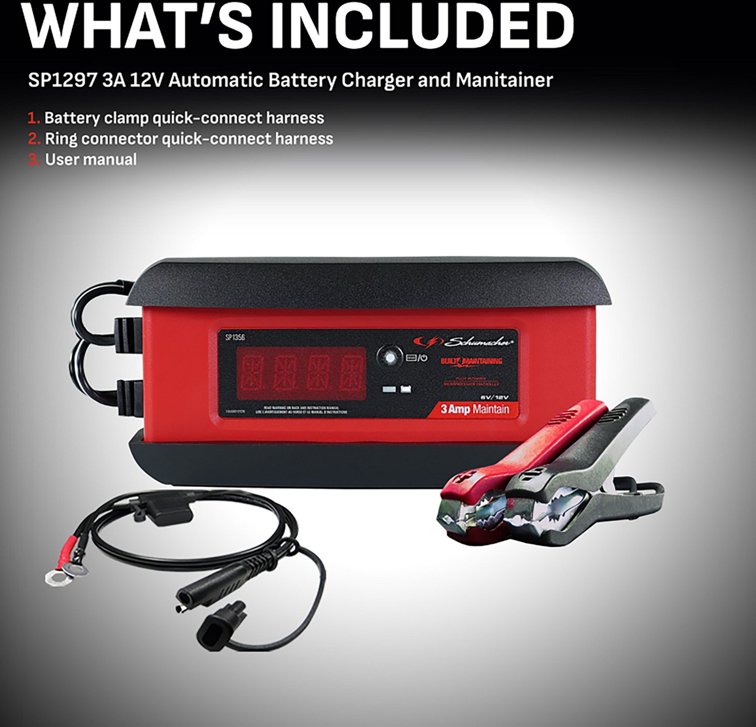 Schumacher SP1297 3A 12V Maintainer and Charger - view number 5