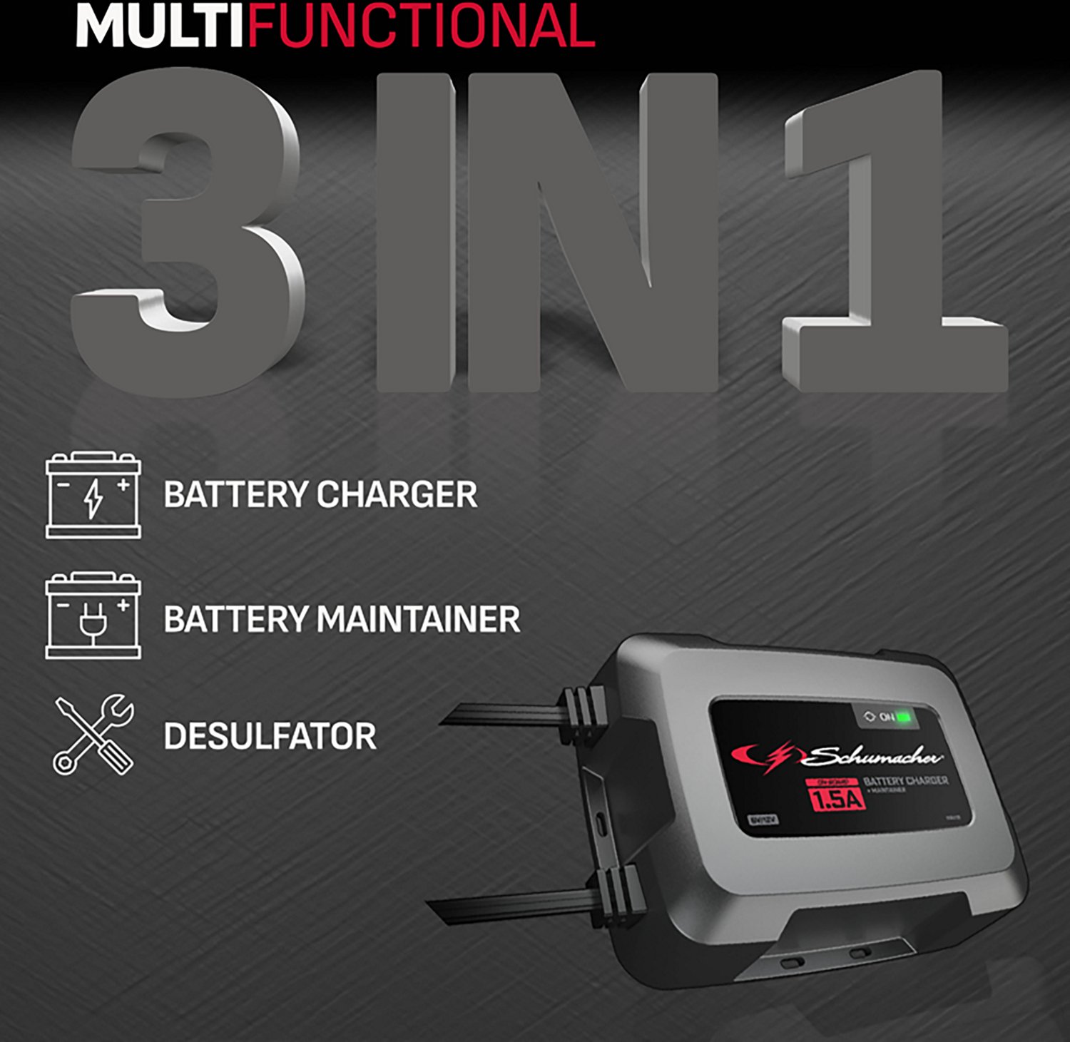 Schumacher SC1587 1.5-Amp 6/12V Mountable Maintainer - view number 2