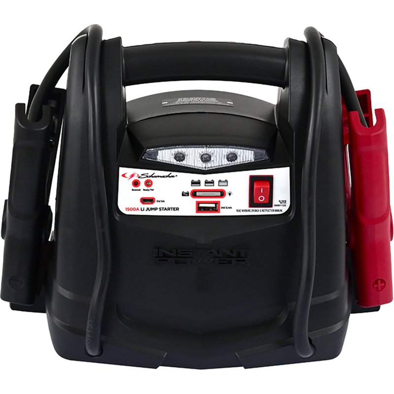 Schumacher SL1519 1,500 Peak Amp Lithium-ion Jump Starter and Compressor - Camping Appliances at Academy Sports