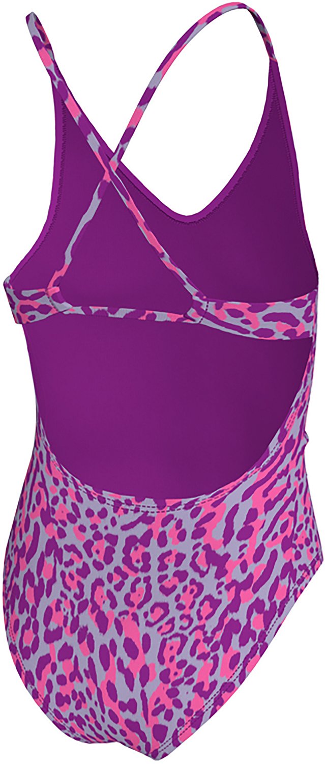 Nike Girls' Wild Lace Up One Piece Swimsuit                                                                                      - view number 2