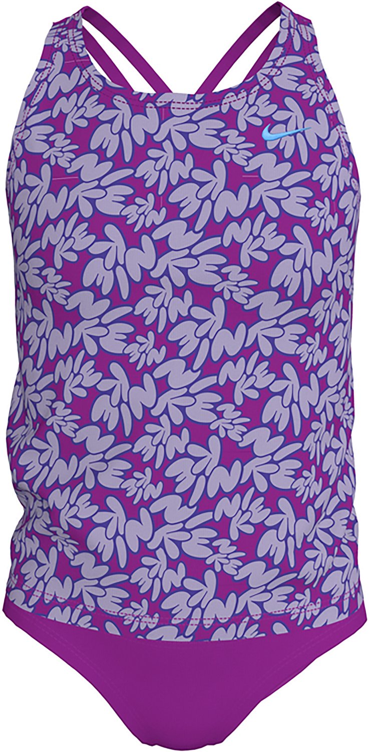 Nike Girls' Bubble Script Spiderback Tankini Set                                                                                 - view number 3
