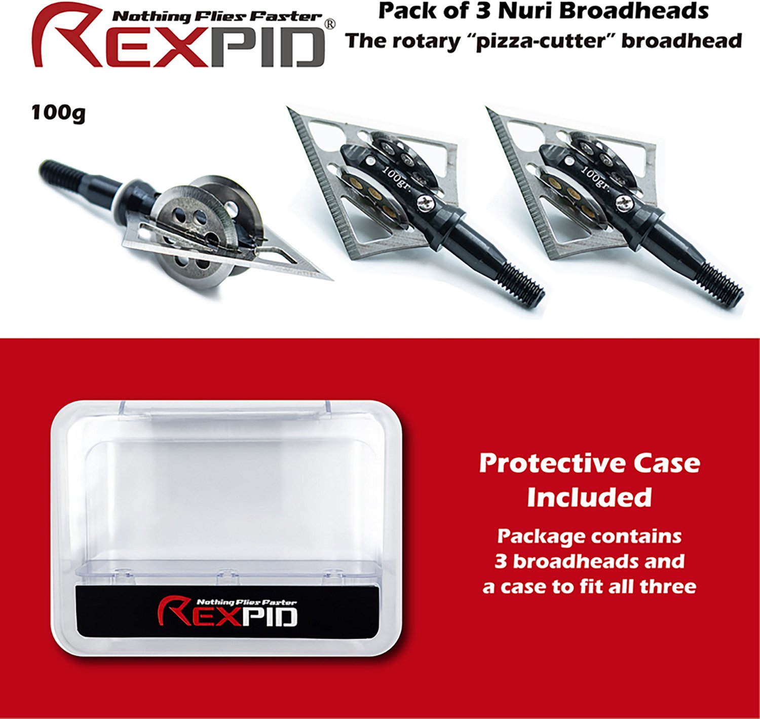Rexpid Nuri Fixed Broadheads 3-Pack                                                                                              - view number 4