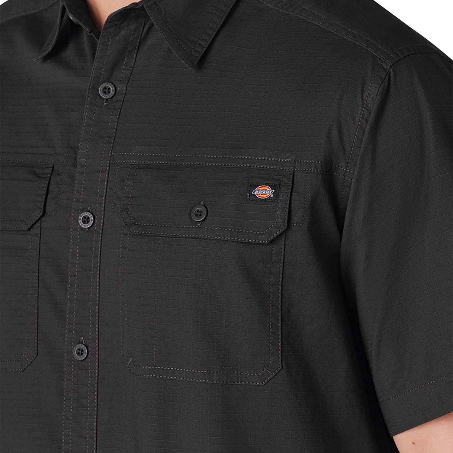 Dickies Men's Flex Ripstop Short Sleeve Button Down Shirt                                                                        - view number 4