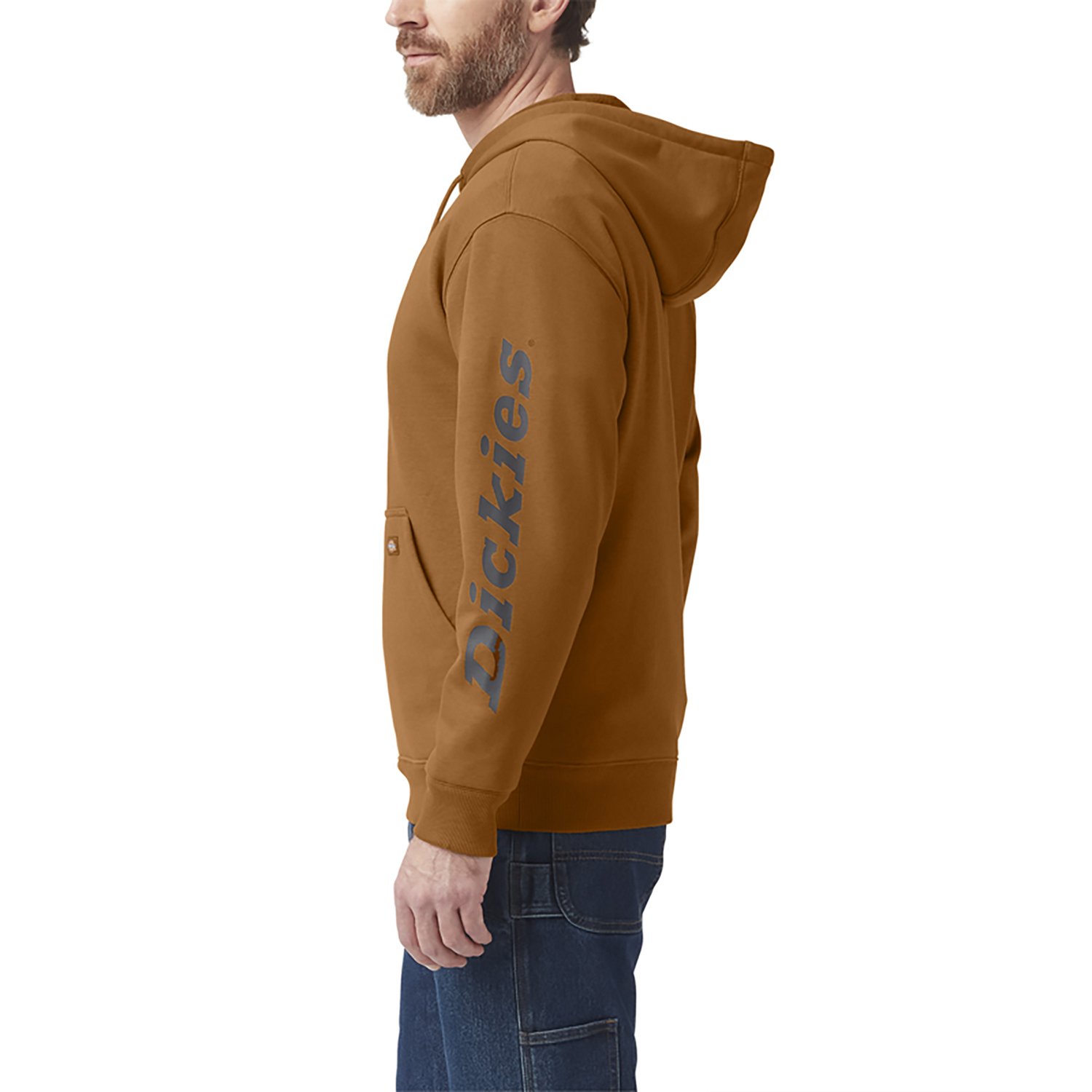 Dickies Men's Water-Repellent Tri-Color Logo Fleece Hoodie - view number 3