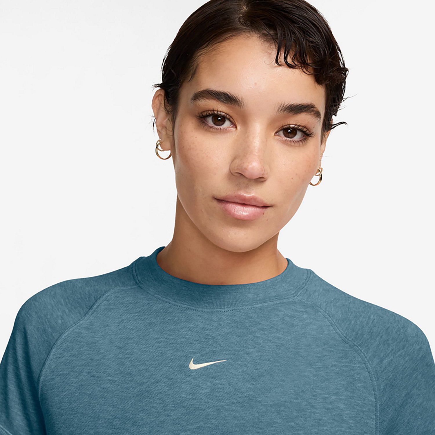 売れ筋商品|||ナイキ カットソー トップス レディース Sportswear Women's Chill Terry Raglan-Sleeve Top B Hthr/lto Nike Sportswear Chill Terry Women's Short-Sleeve French