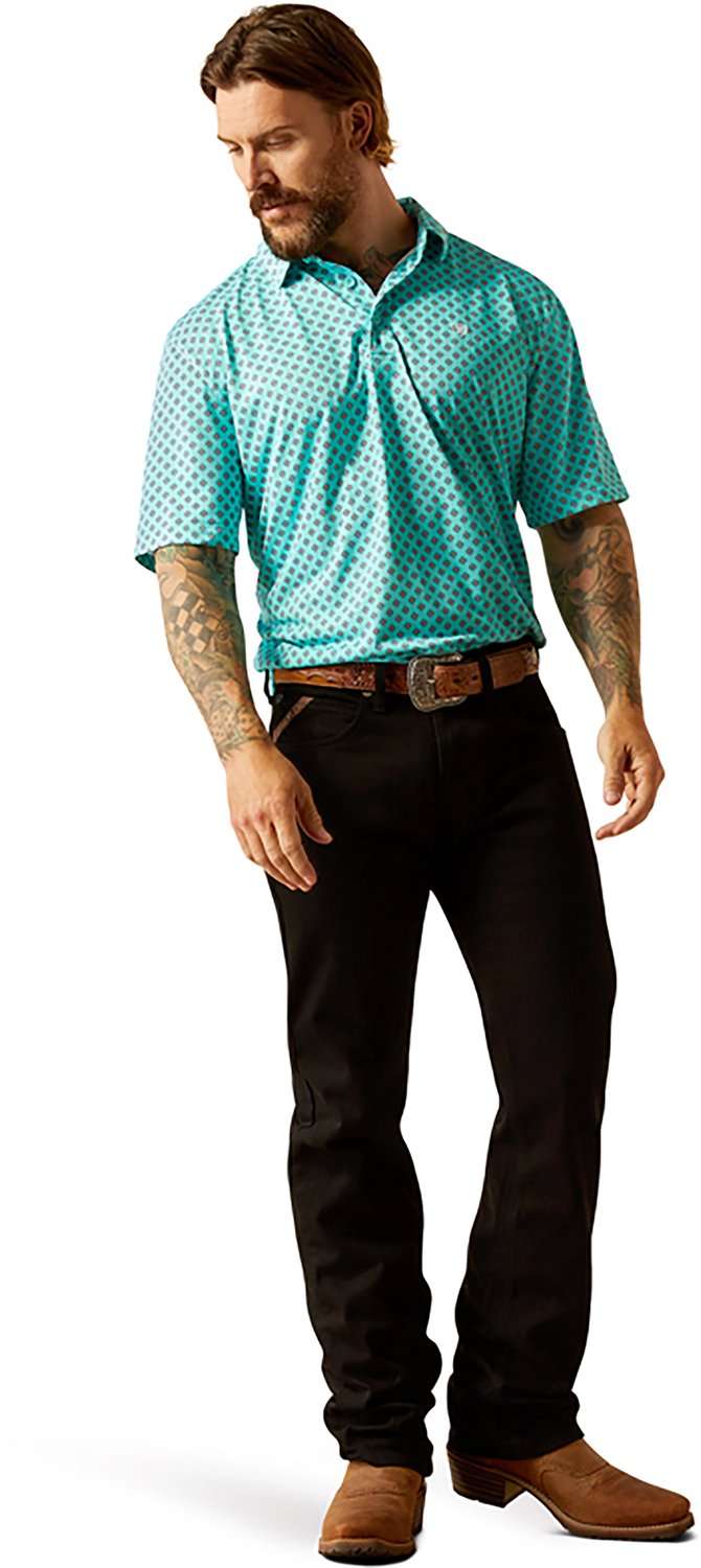 Ariat Men's Allover Print Polo Shirt - view number 4