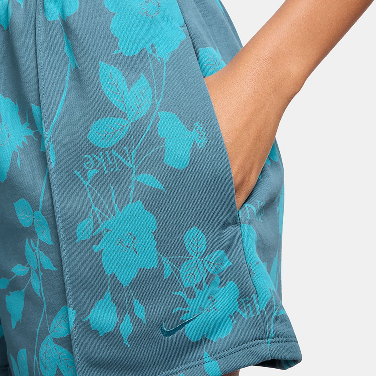 Nike Women's Sportswear Chill Terry Mid Rise Allover Shorts 4 in - view number 4