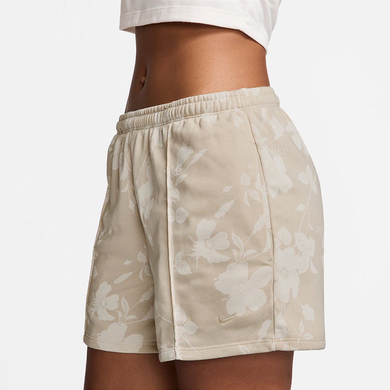 Nike Women's Sportswear Chill Terry Mid Rise Allover Shorts 4 in - view number 3