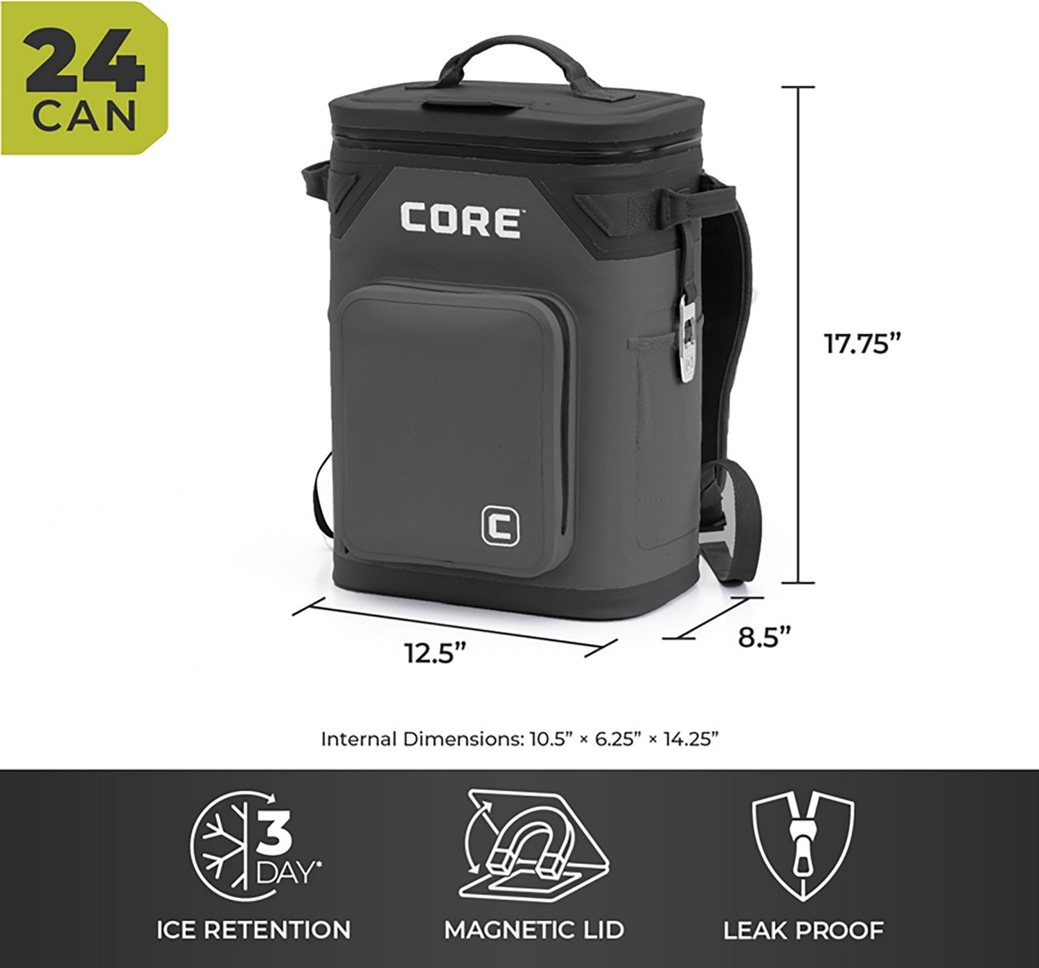CORE Equipment CLIMAKEEP 24 Can Backpack Cooler  - view number 2