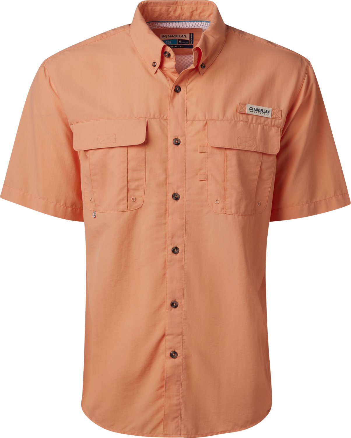 Magellan Outdoors Men's Laguna Madre Solid Short Sleeve Fishing Shirt