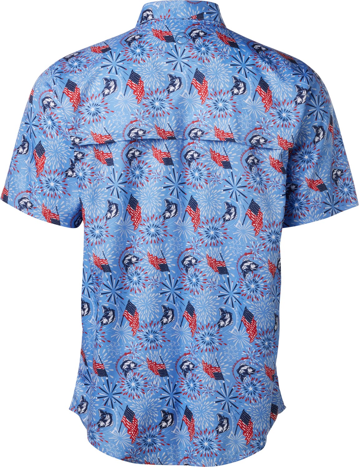 Magellan Outdoors Men's Americana Print Short Sleeve Shirt - view number 3