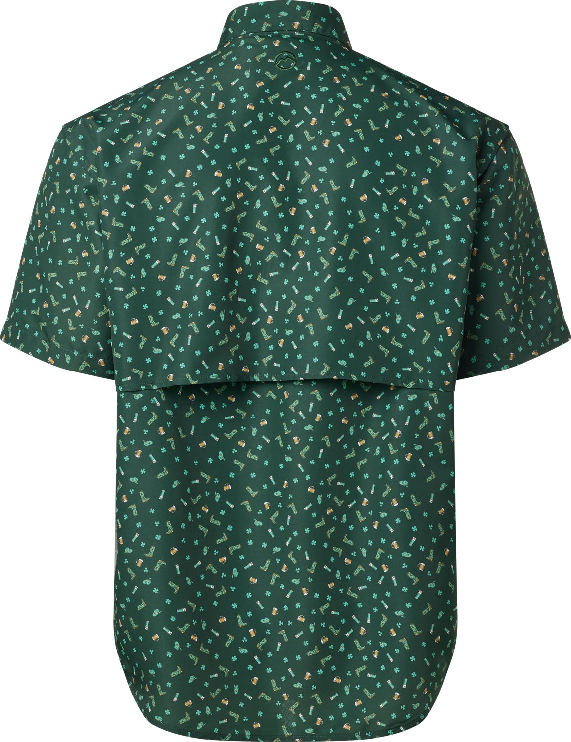 Magellan Outdoors Men's Laguna Madre St. Patty's Day Party Short Sleeve Fishing Shirt                                            - view number 2