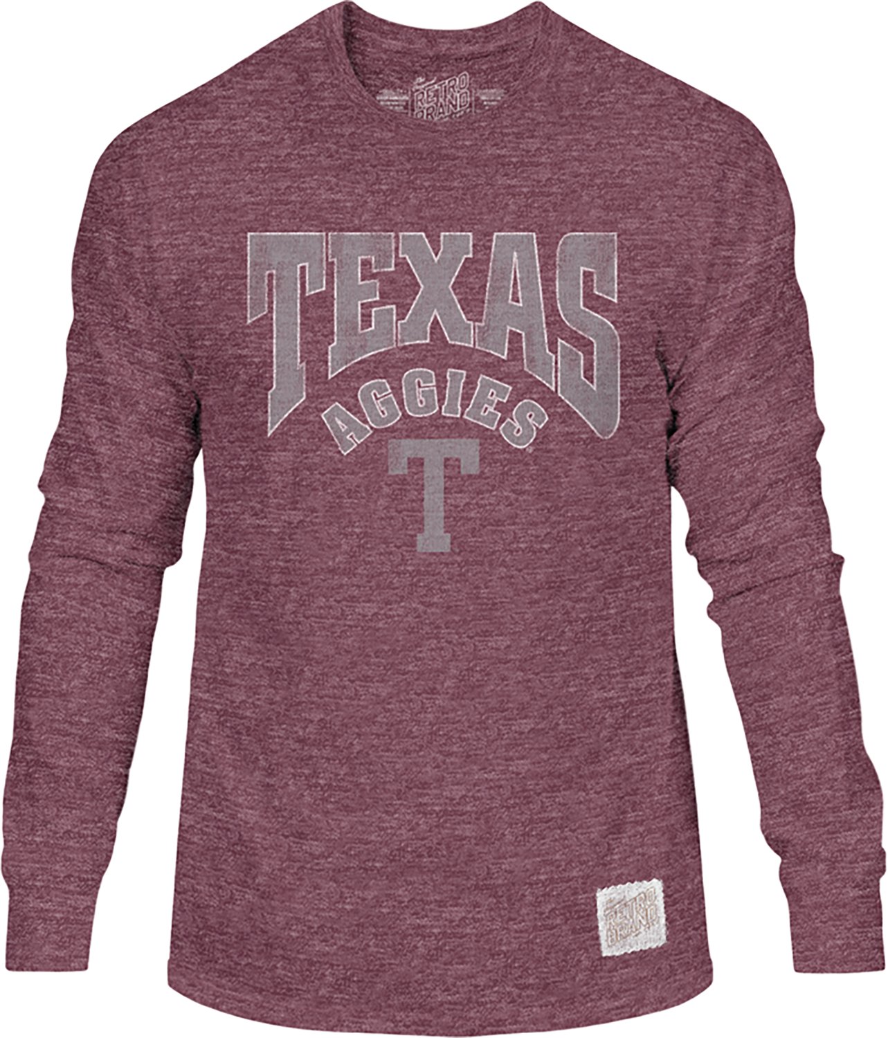 WILDCAT RETRO Men's Texas A&M Arch Aggies with T Long Sleeve T-shirt - view number 1