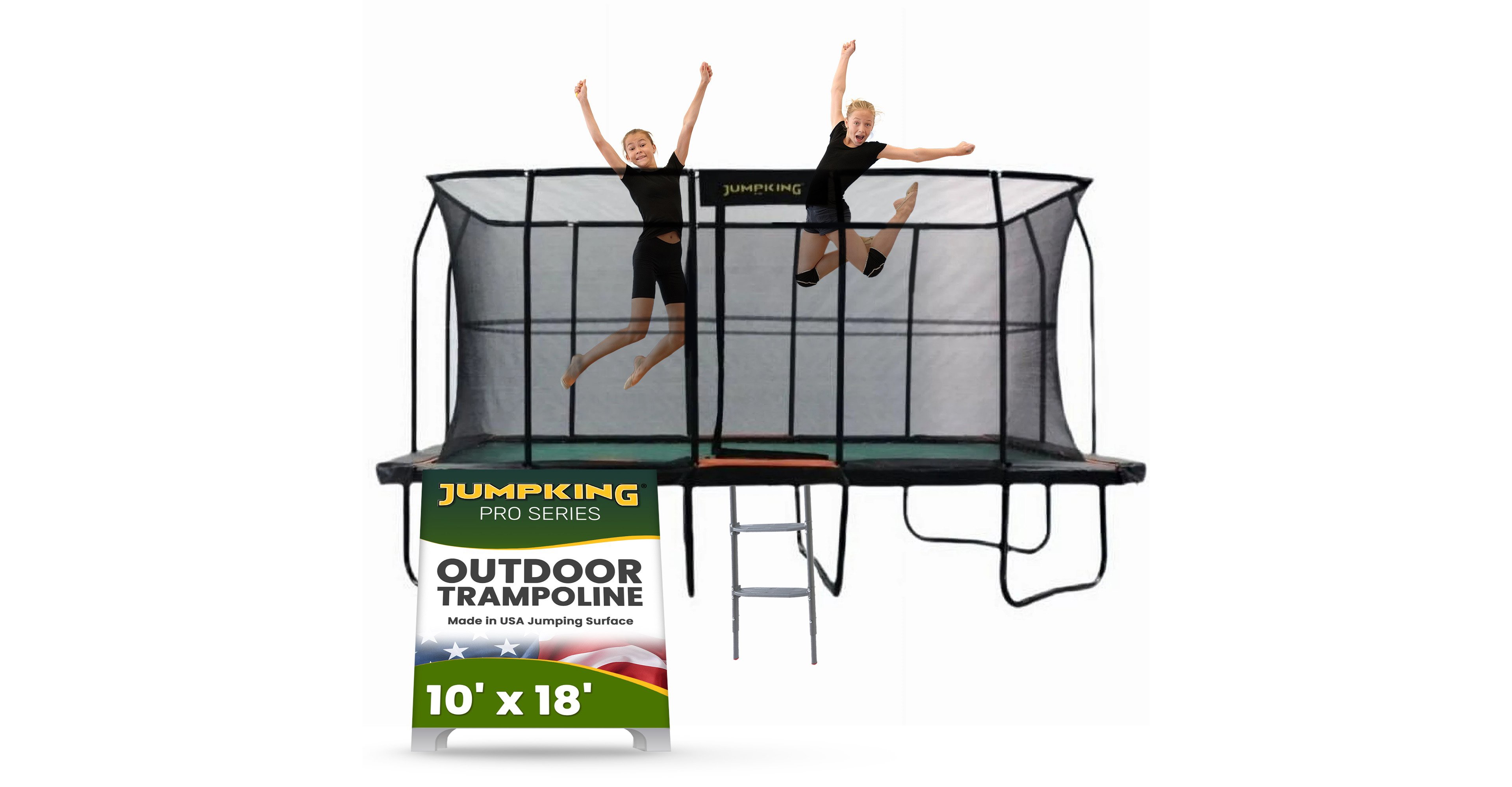 Jumpking ProSeries 10 x 18 ft Rectangle Trampoline