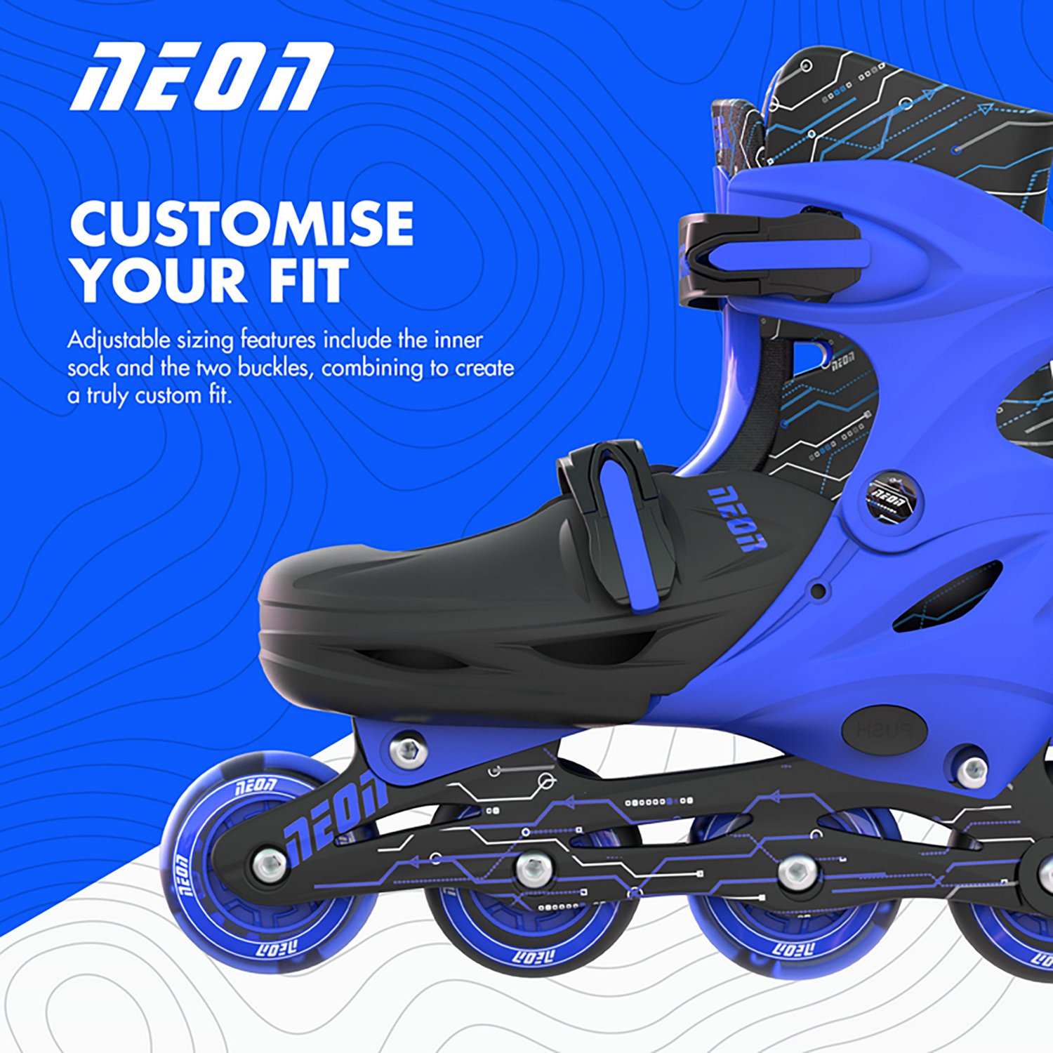 Yvolution Kids' Neon Combo Adjustable Skates - view number 5