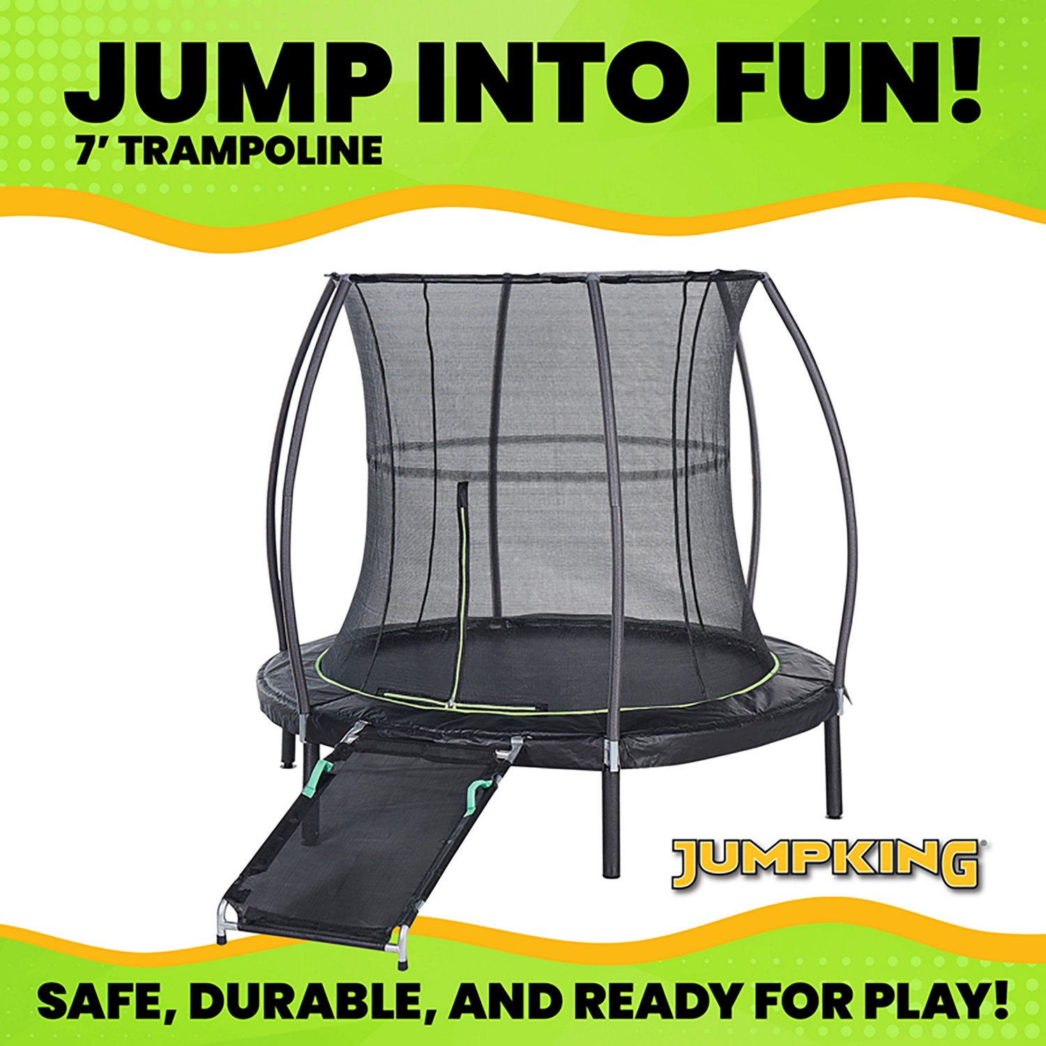 Jumpking 7 ft Round Trampoline with Enclosure Ramp - view number 3