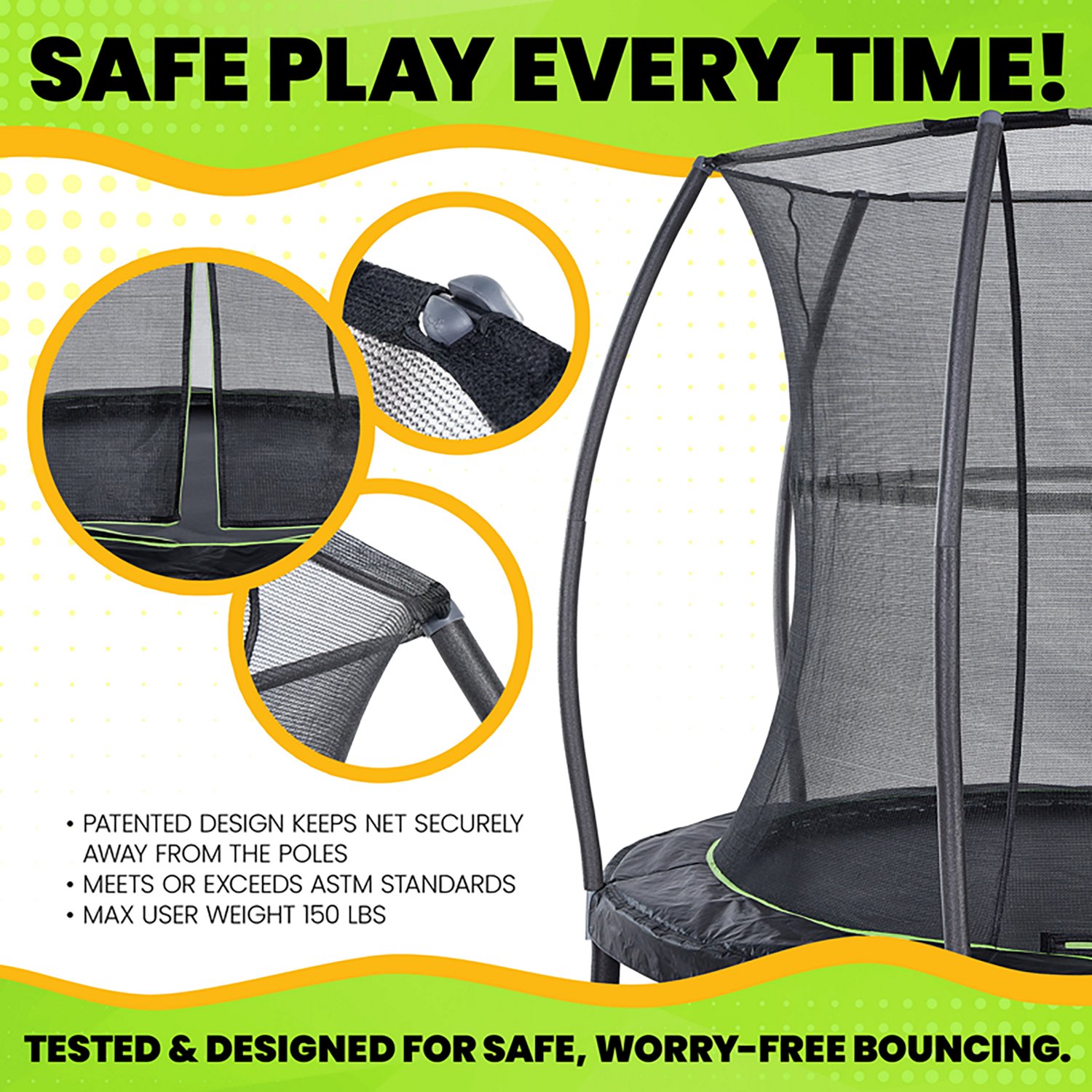 Jumpking 7 ft Round Trampoline with Enclosure Ramp - view number 5