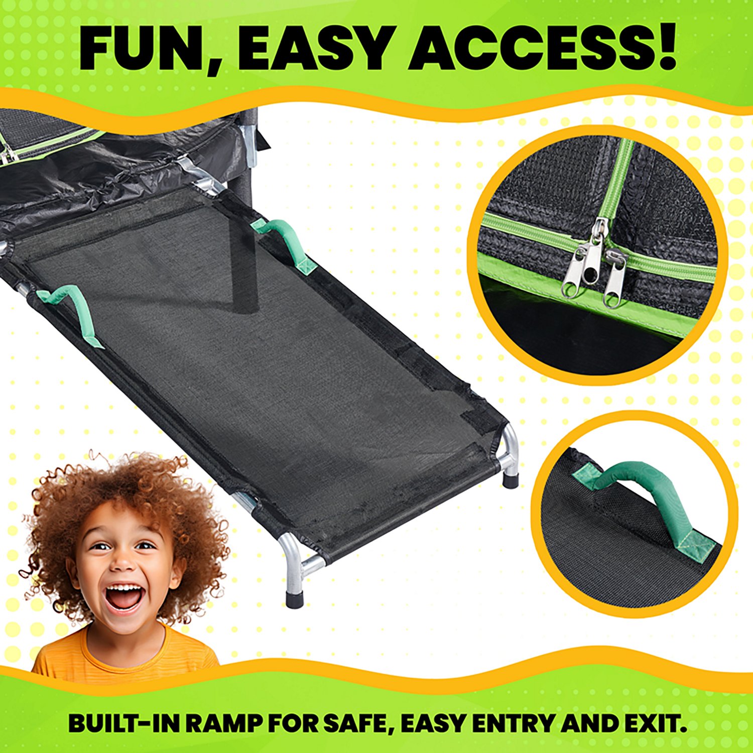 Jumpking 7 ft Round Trampoline with Enclosure Ramp - view number 6
