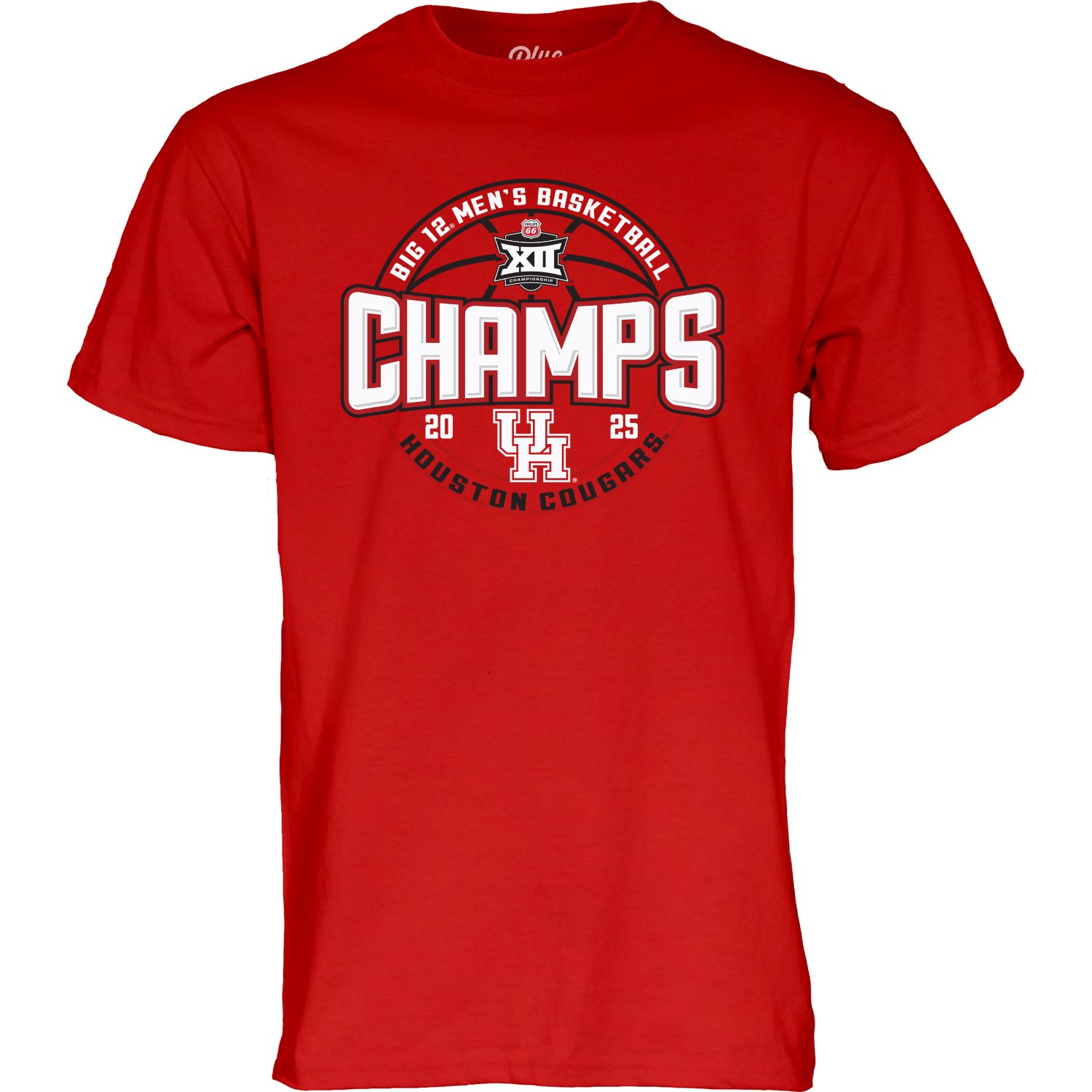 Blue 84 Men's Houston Cougars 2025 Big 12 MBB Conference Tournament Champions Locker Room T-Shirt                                - view number 1