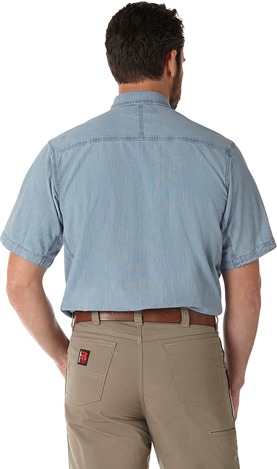 Wrangler Men's Riggs Workwear Chambray Button Down Work Shirt                                                                    - view number 2