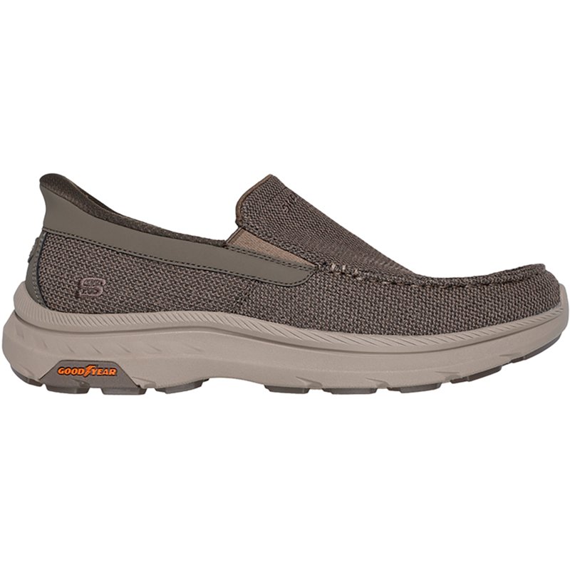 SKECHERS Men's Slip-Ins Pollard Wilfred Shoes Khaki, 8 - Men's Casual at Academy Sports