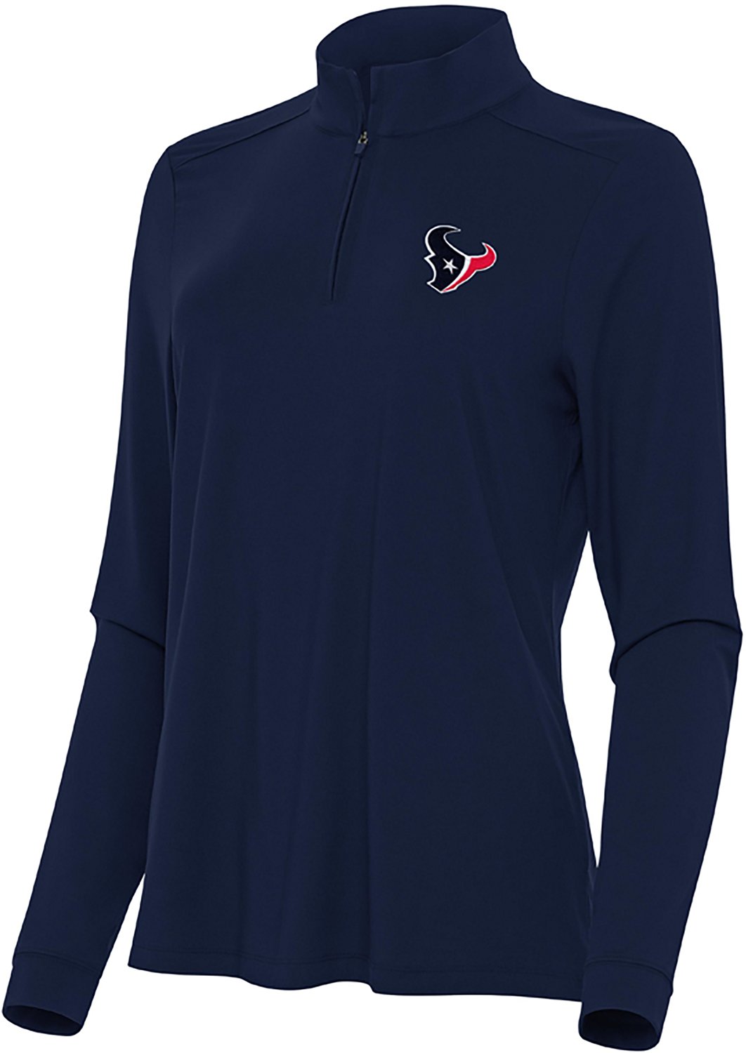 Antigua Women's Houston Texans Intent 1/4 Zip Pullover