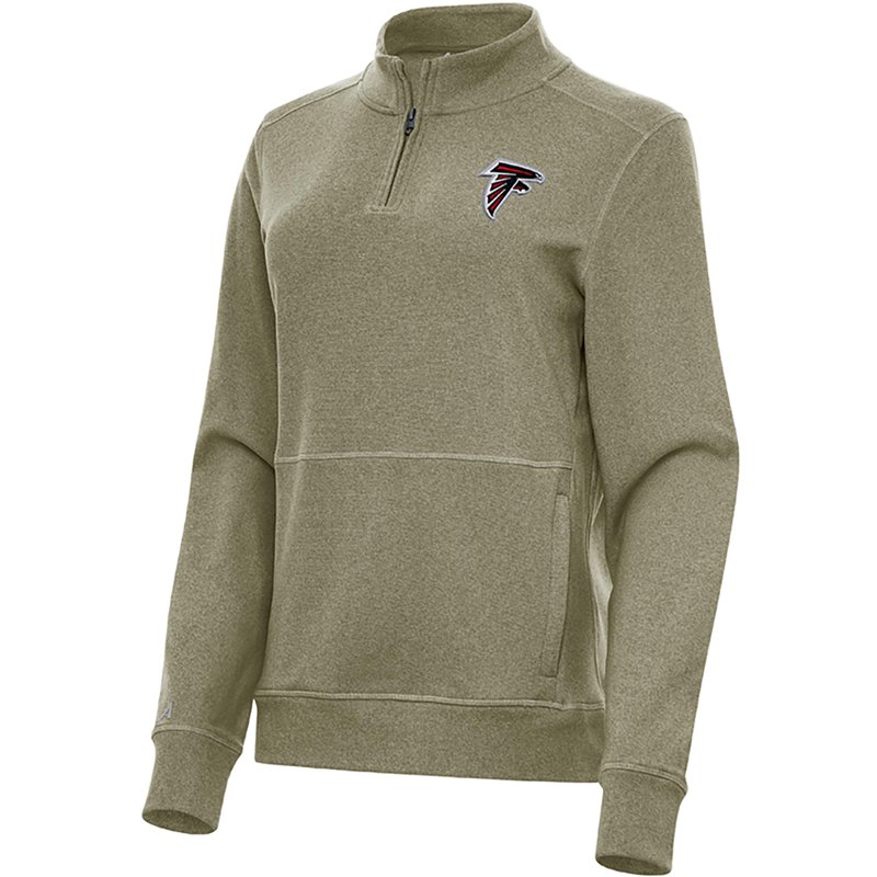 Antigua Women's Atlanta Falcons Crush 1/4 Zip Pullover