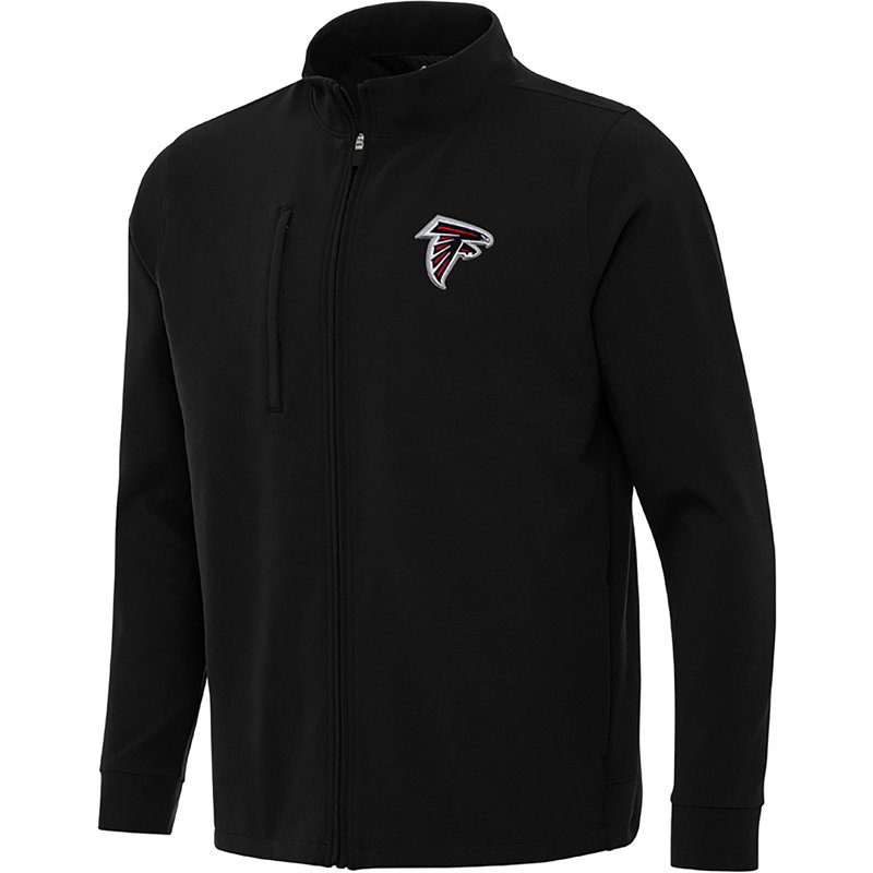 Men's Antigua  Black Atlanta Falcons Regard Full-Zip Jacket