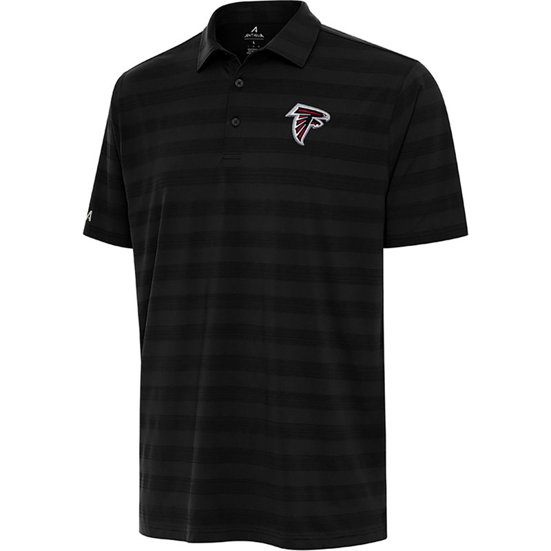 Men's Antigua Black Atlanta Falcons Big & Tall Tunnel Polo