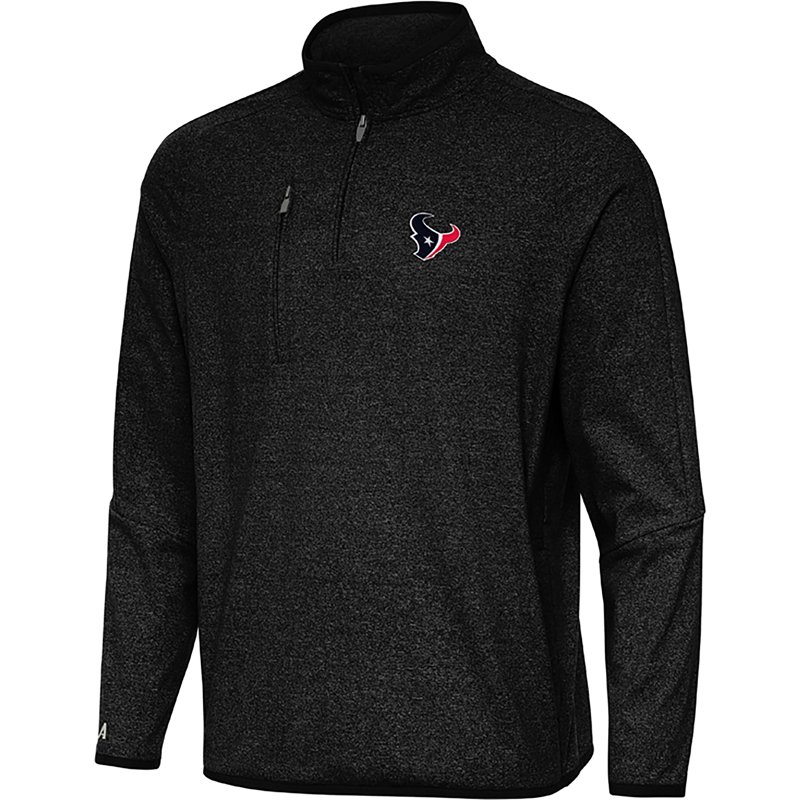 Antigua Men's Houston Texans Certain 1/4 Zip Pullover