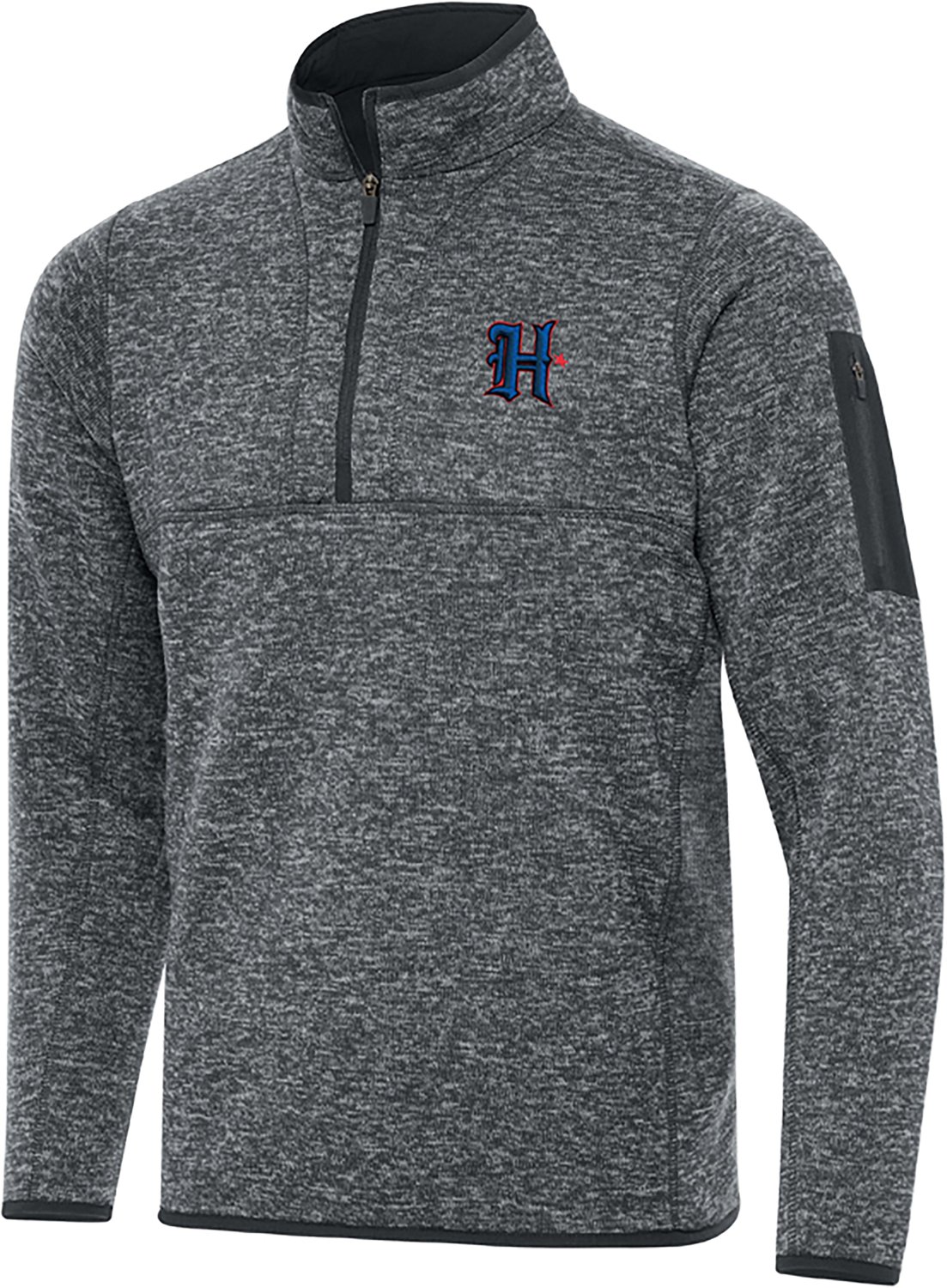 Antigua Men's Big & Tall Houston Texans H-Town Fortune QZ Pullover - view number 1