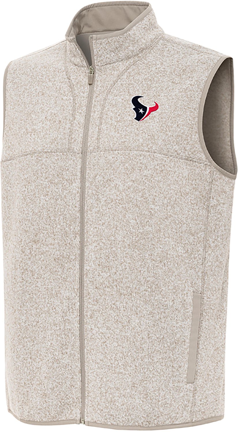 Antigua Men's Houston Texans Fortune Full Zip Vest