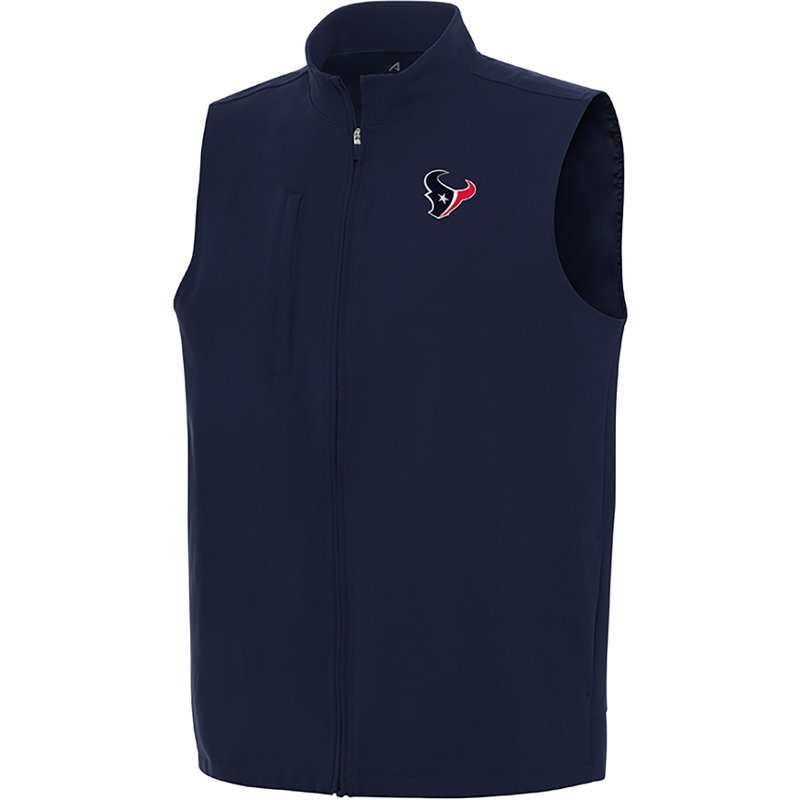 Men's Antigua  Navy Houston Texans Regard Full-Zip Vest