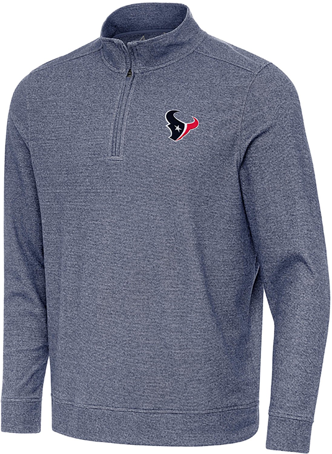Antigua Men's Houston Texans Subtle 1/4 Zip Pullover - view number 1