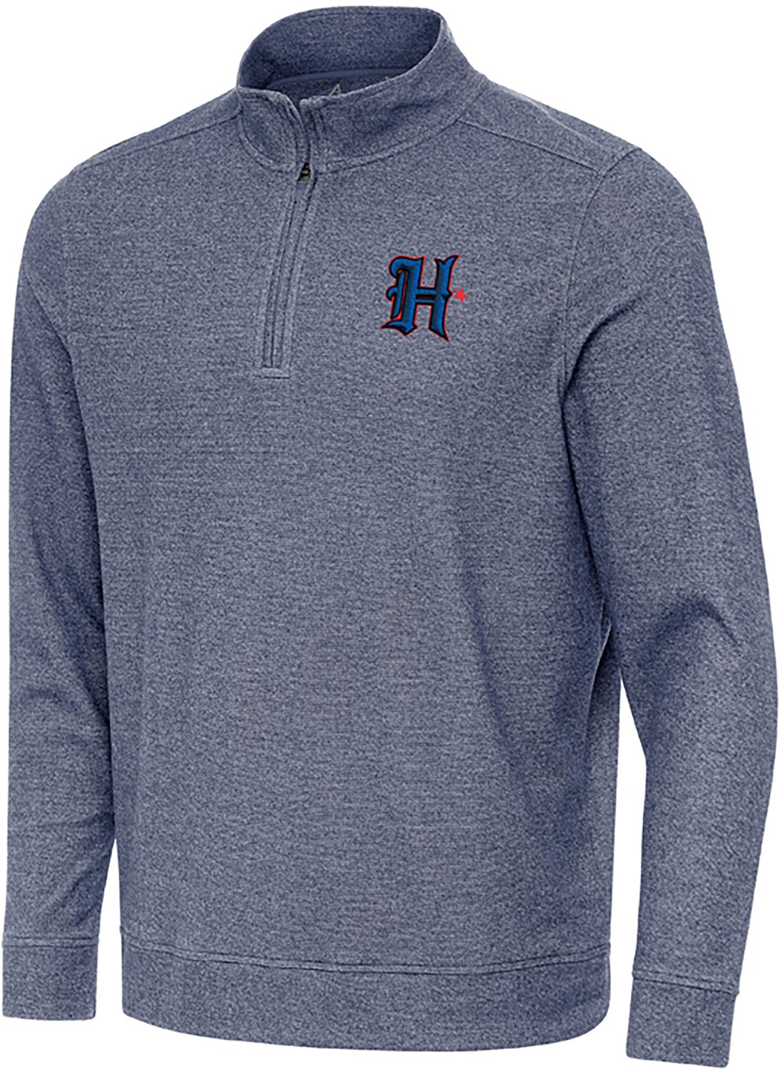 Antigua Men's Houston Texans H-Town Subtle QZ Pullover - view number 1