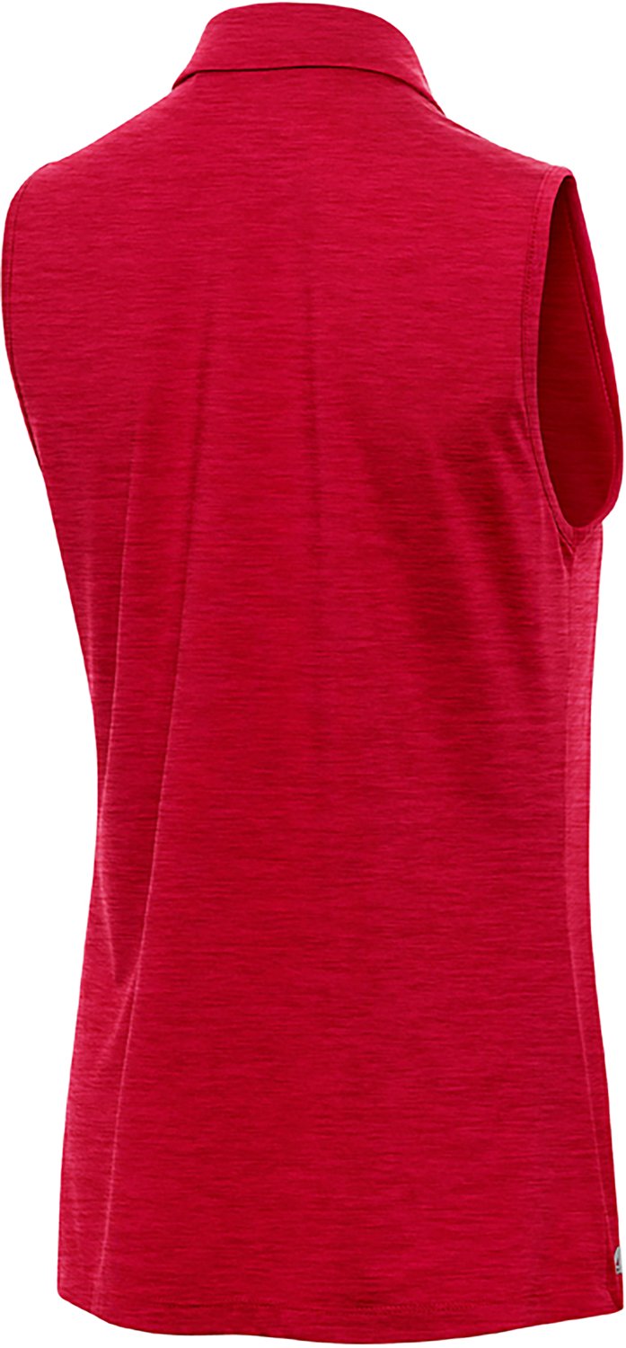 Antigua Women's Houston Texans Layout Sleeveless Polo Shirt - view number 2