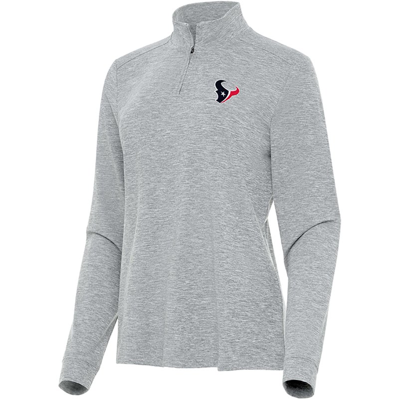 Antigua Women's Houston Texans Mentor 1/4-Zip Pullover Top
