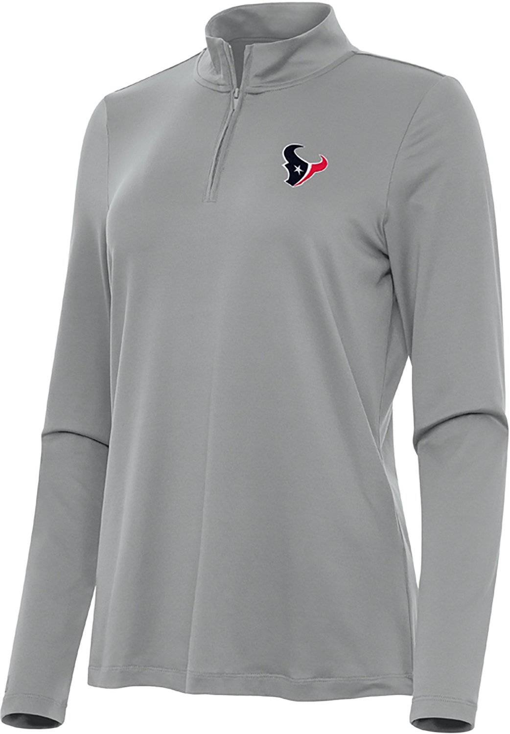 Antigua Women's Houston Texans Reprocess 1/4-Zip Pullover Top