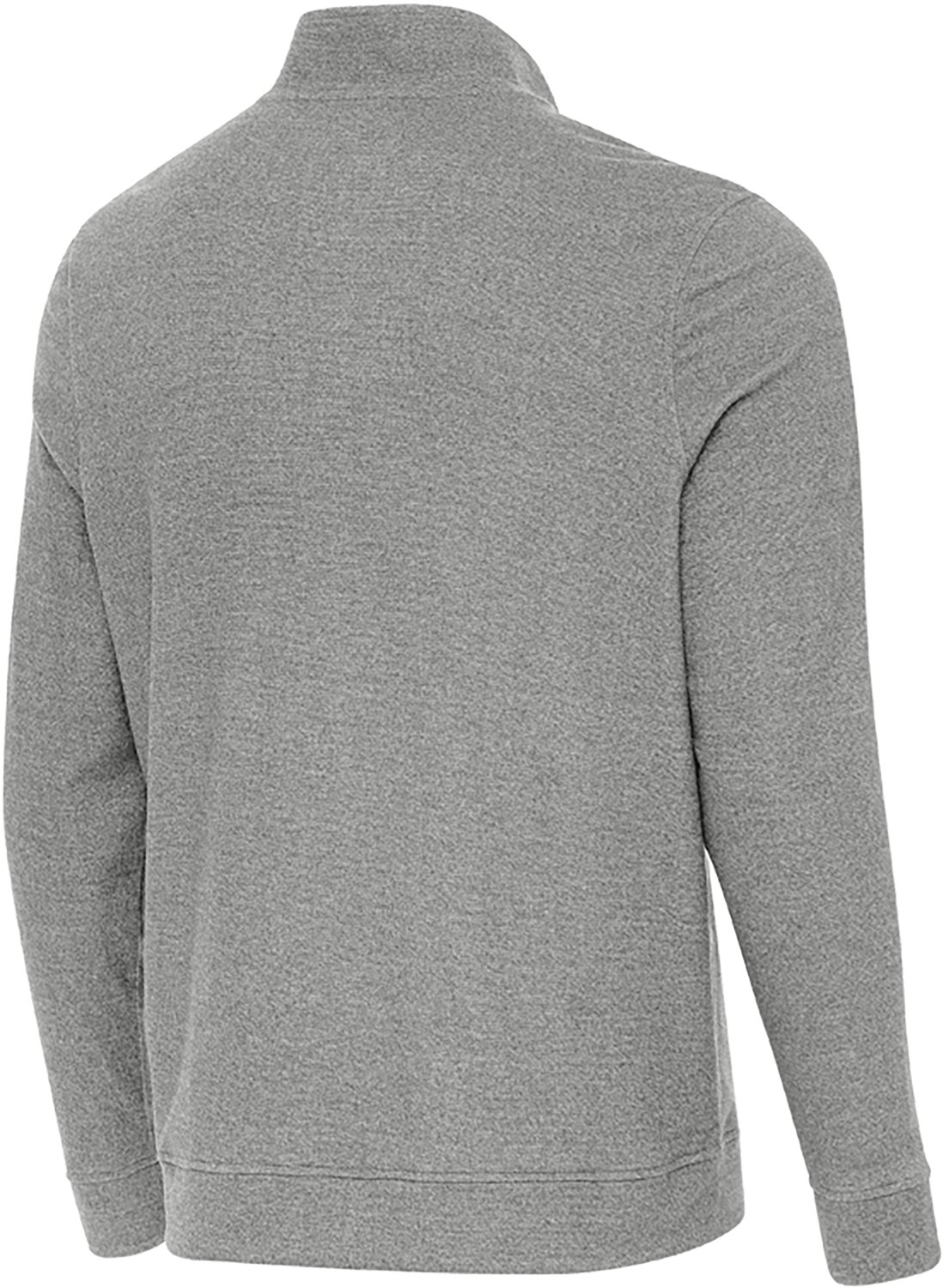 Antigua Men's Kansas City Chiefs Subtle 1/4 Zip Mock Pullover - view number 2