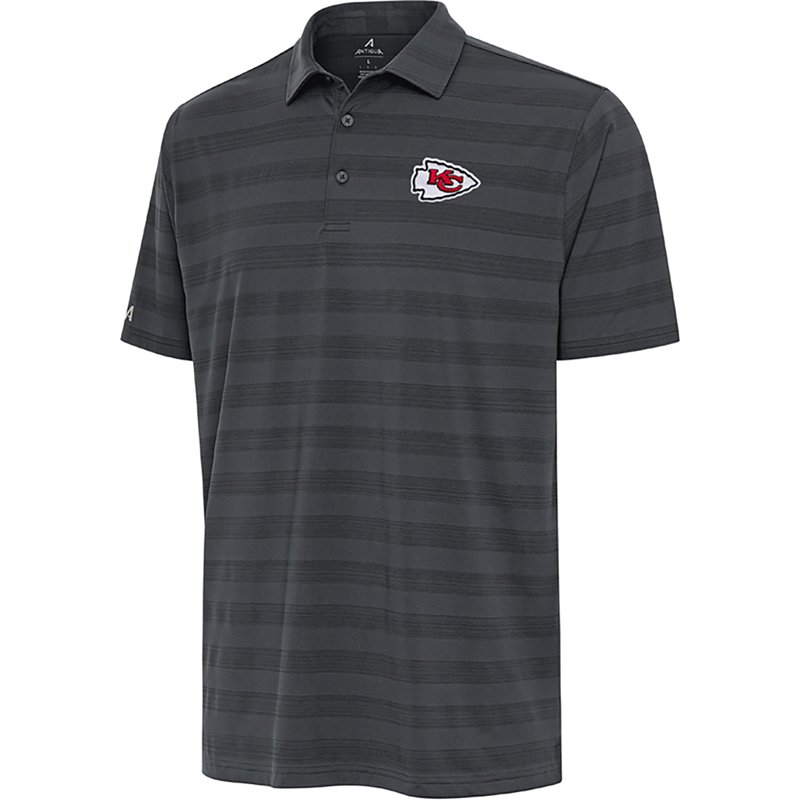 Men's Antigua Pewter Kansas City Chiefs  Tunnel Polo