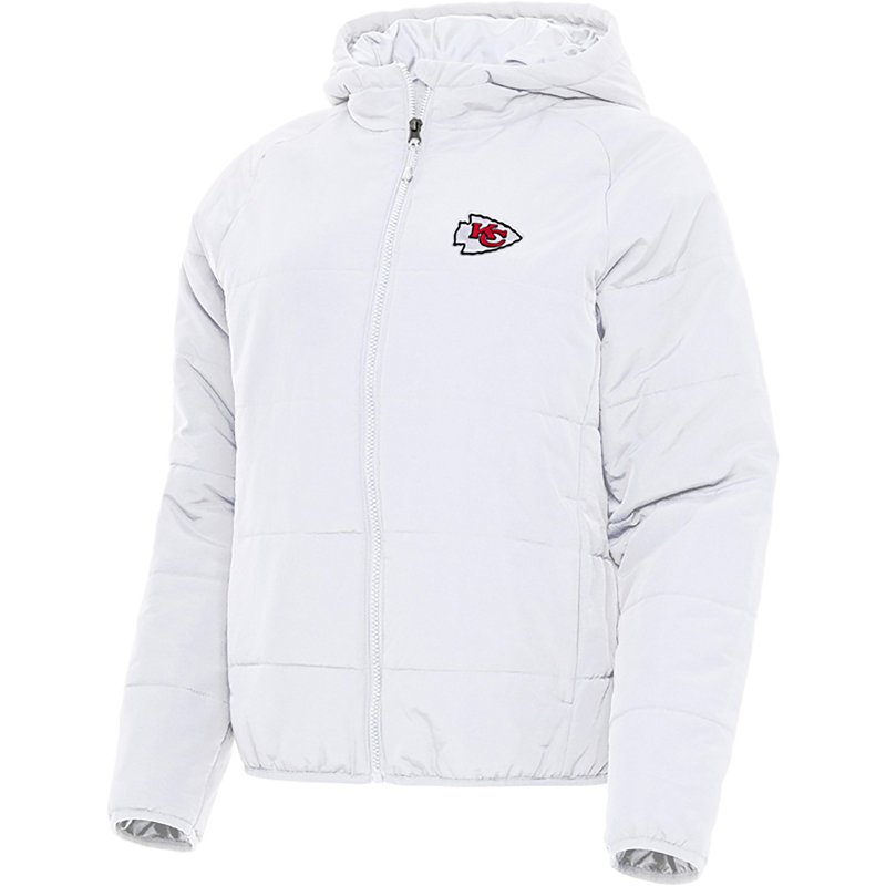 Women's Antigua  White Kansas City Chiefs  Universe Full-Zip Hoodie Jacket