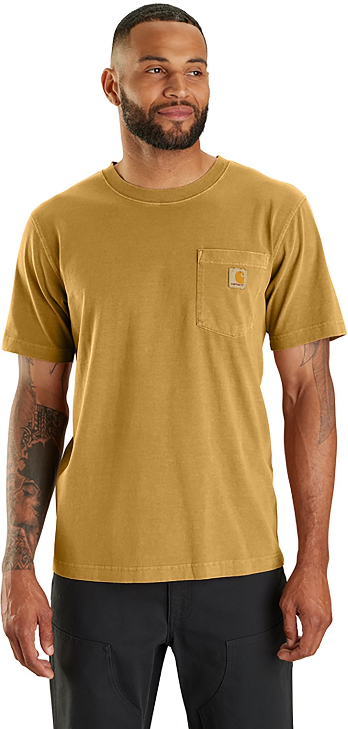Carhartt Men's Relaxed Fit Short Sleeve Garment Dyed Pocket T-shirt